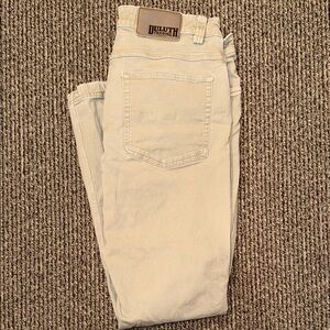 Duluth Trading Co Men's Slim Straight Jeans - Cream